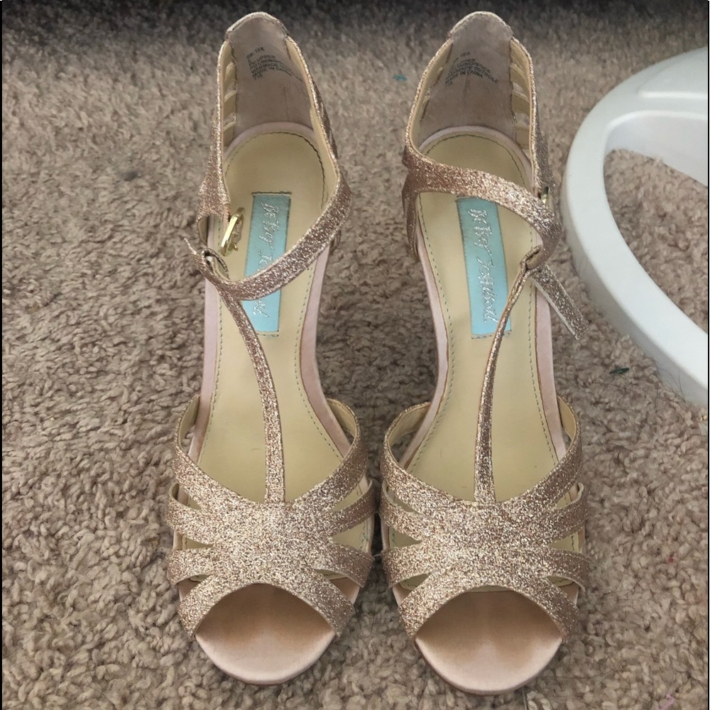 4” rose gold heels